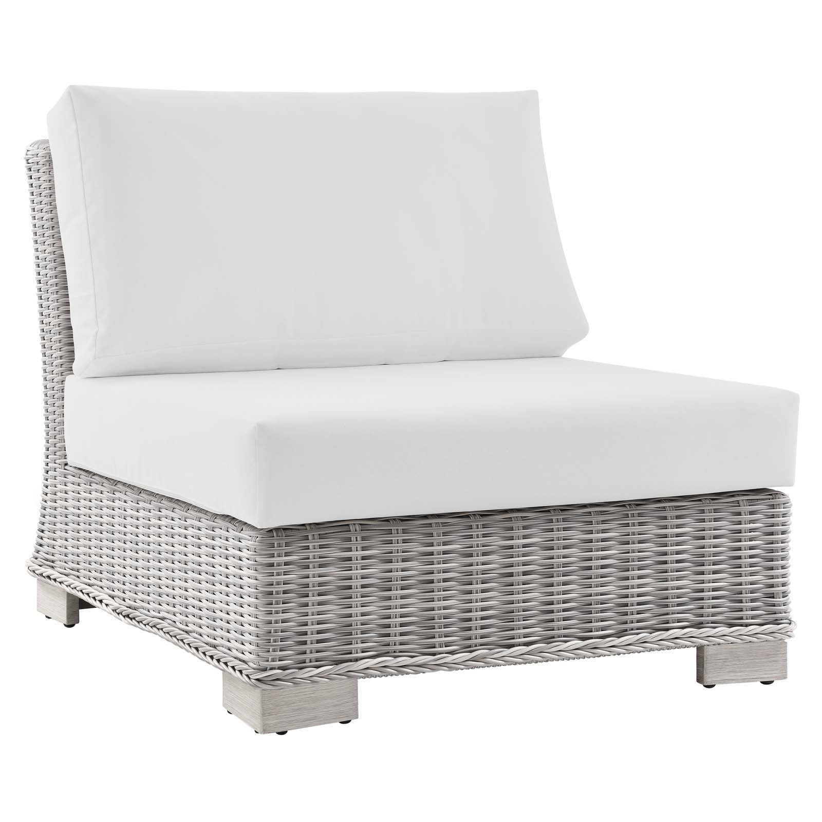 Modway Conway Outdoor Patio Wicker Rattan Armless Chair - EEI-4847 | Outdoor Chairs | Modishstore - 14