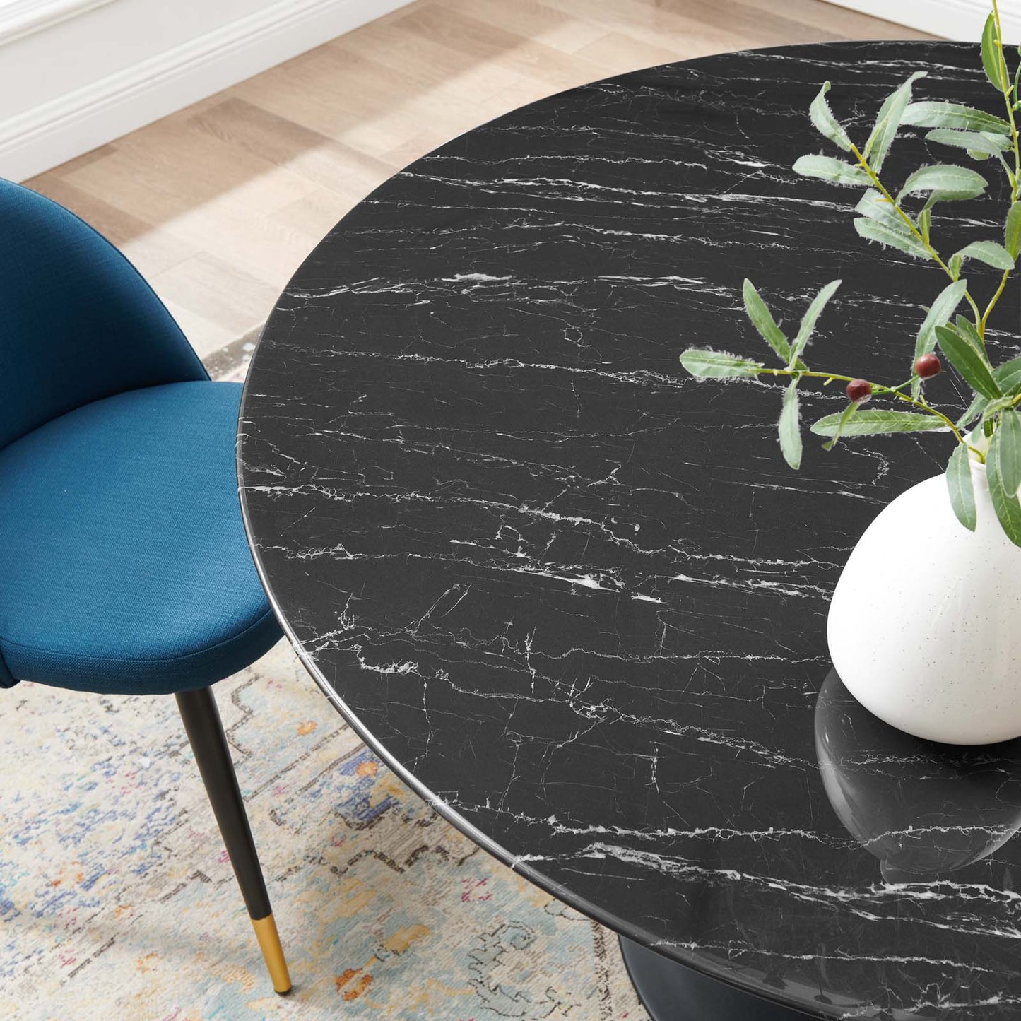 Lippa 54" Artificial Marble Dining Table By Modway - EEI-4878 | Dining Tables | Modishstore - 8