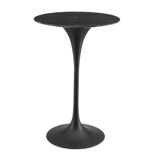 Lippa 28" Artificial Marble Bar Table By Modway - EEI-4892 | Modishstore - 1