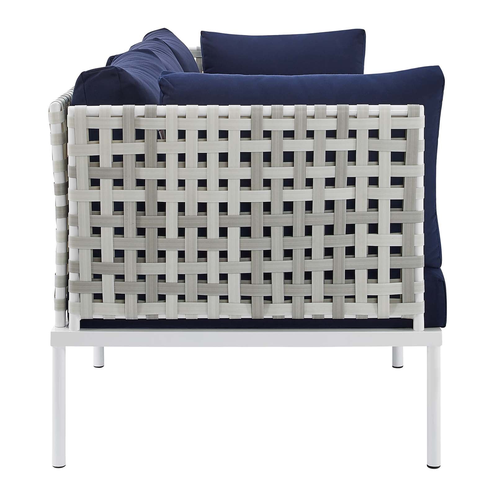 Modway Harmony Sunbrella® Basket Weave Outdoor Patio Aluminum Sofa - EEI-4965 | Outdoor Sofas, Loveseats & Sectionals | Modishstore - 7