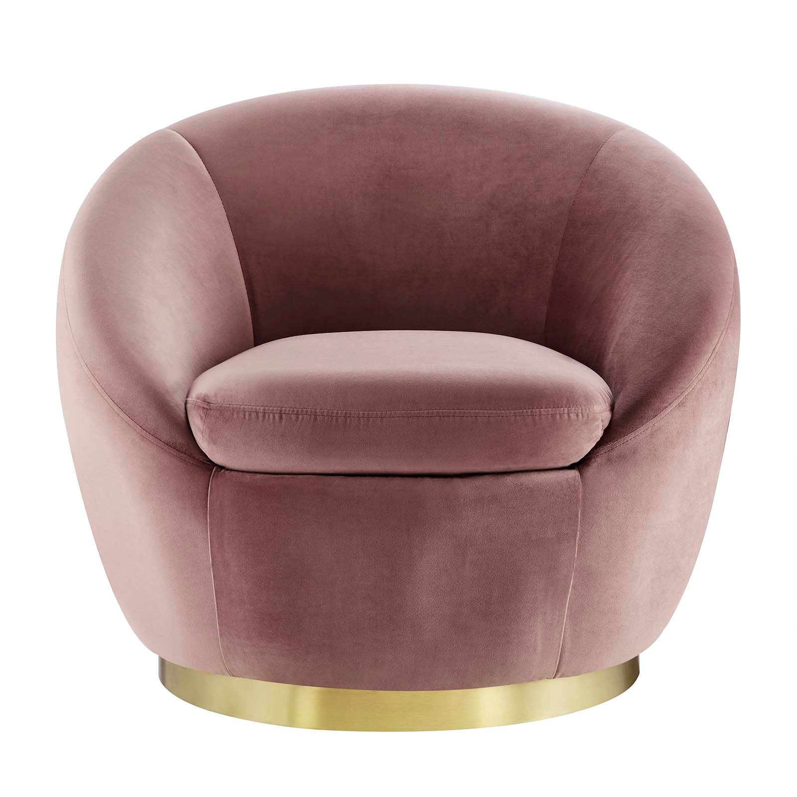 Buttercup Performance Velvet Performance Velvet Swivel Chair By Modway - EEI-5005 | Armchairs | Modishstore - 6