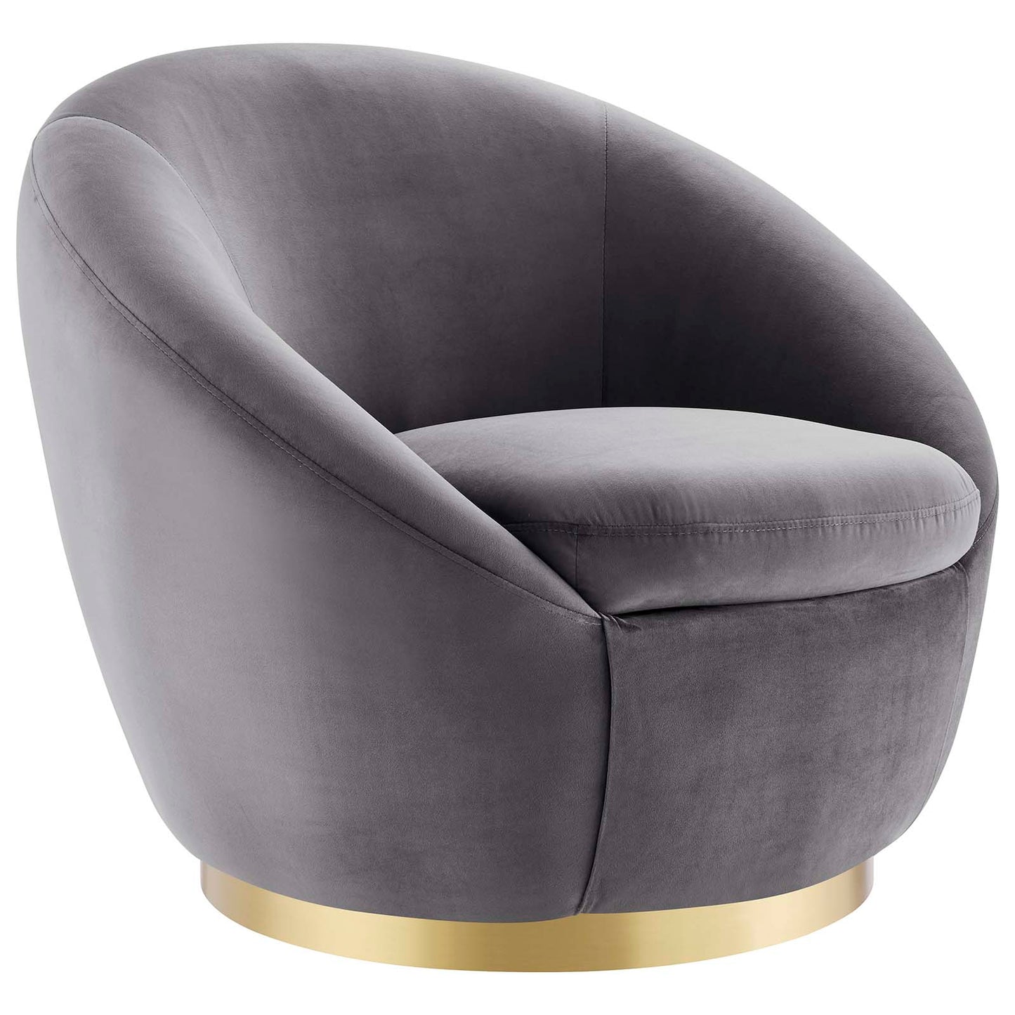 Buttercup Performance Velvet Performance Velvet Swivel Chair By Modway - EEI-5005 | Armchairs | Modishstore - 8