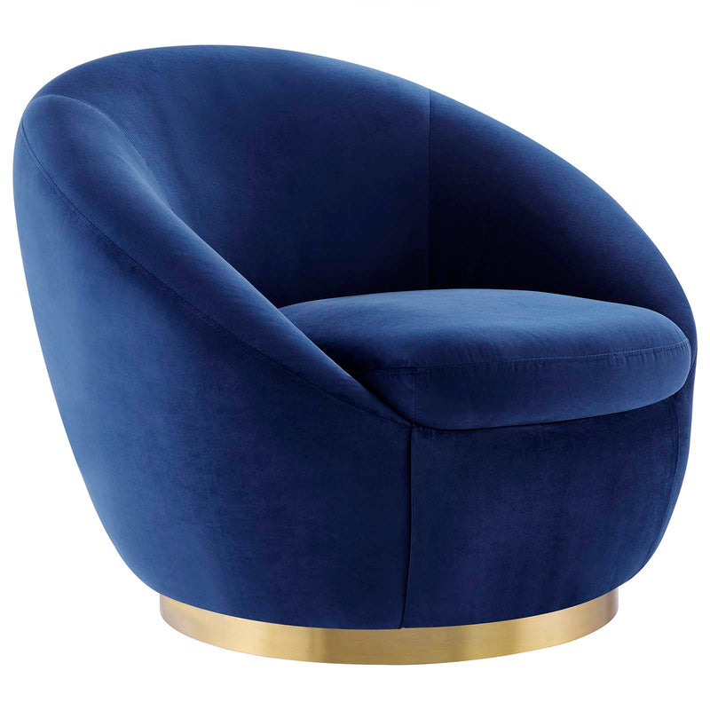 Buttercup Performance Velvet Performance Velvet Swivel Chair By Modway - EEI-5005 | Armchairs | Modishstore - 15