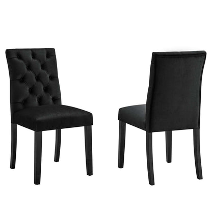 Duchess Performance Velvet Dining Chairs - Set of 2 By Modway - EEI-5011 | Dining Chairs | Modishstore - 1