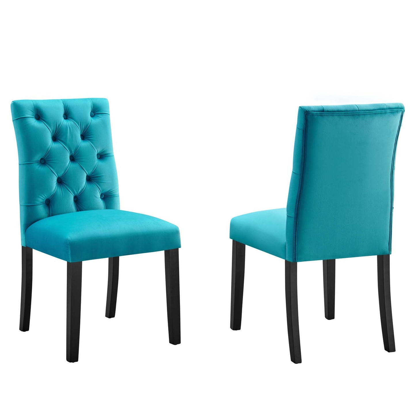 Duchess Performance Velvet Dining Chairs - Set of 2 By Modway - EEI-5011 | Dining Chairs | Modishstore - 17