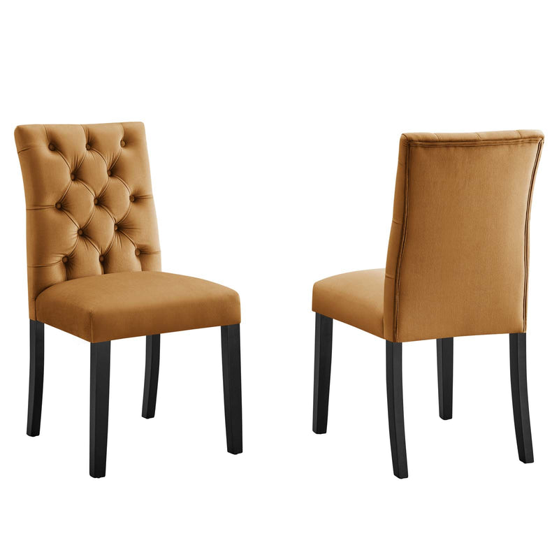 Duchess Performance Velvet Dining Chairs - Set of 2 By Modway - EEI-5011 | Dining Chairs | Modishstore - 23