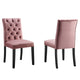 Duchess Performance Velvet Dining Chairs - Set of 2 By Modway - EEI-5011 | Dining Chairs | Modishstore - 19