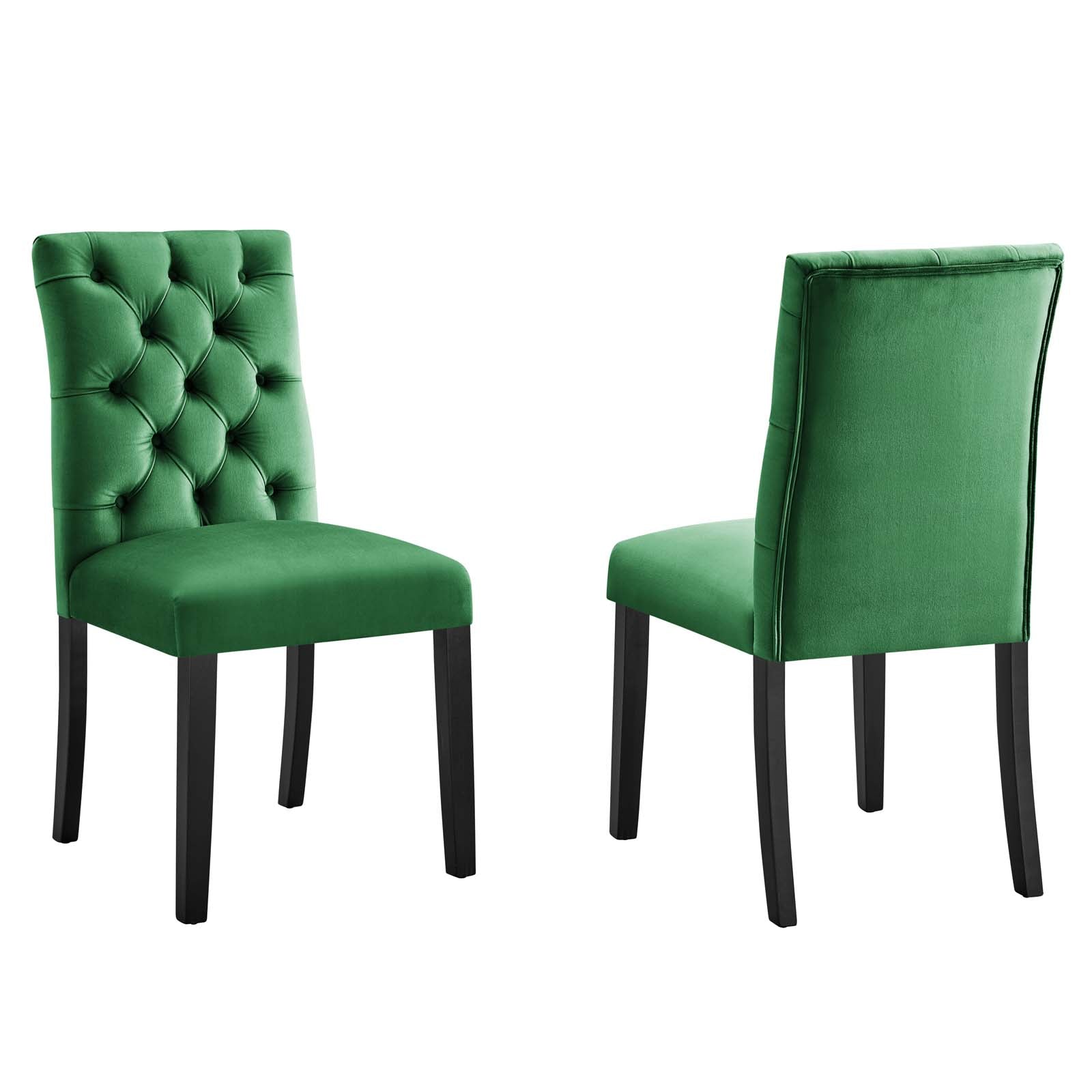 Duchess Performance Velvet Dining Chairs - Set of 2 By Modway - EEI-5011 | Dining Chairs | Modishstore - 20