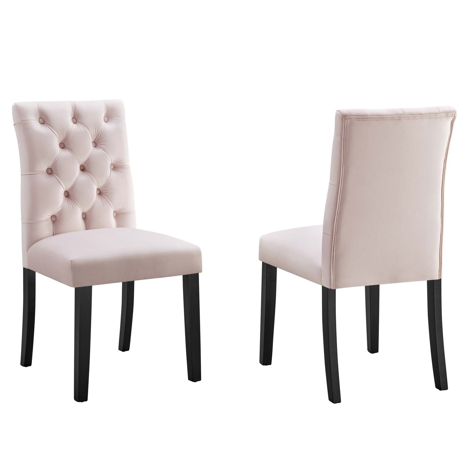 Duchess Performance Velvet Dining Chairs - Set of 2 By Modway - EEI-5011 | Dining Chairs | Modishstore - 15