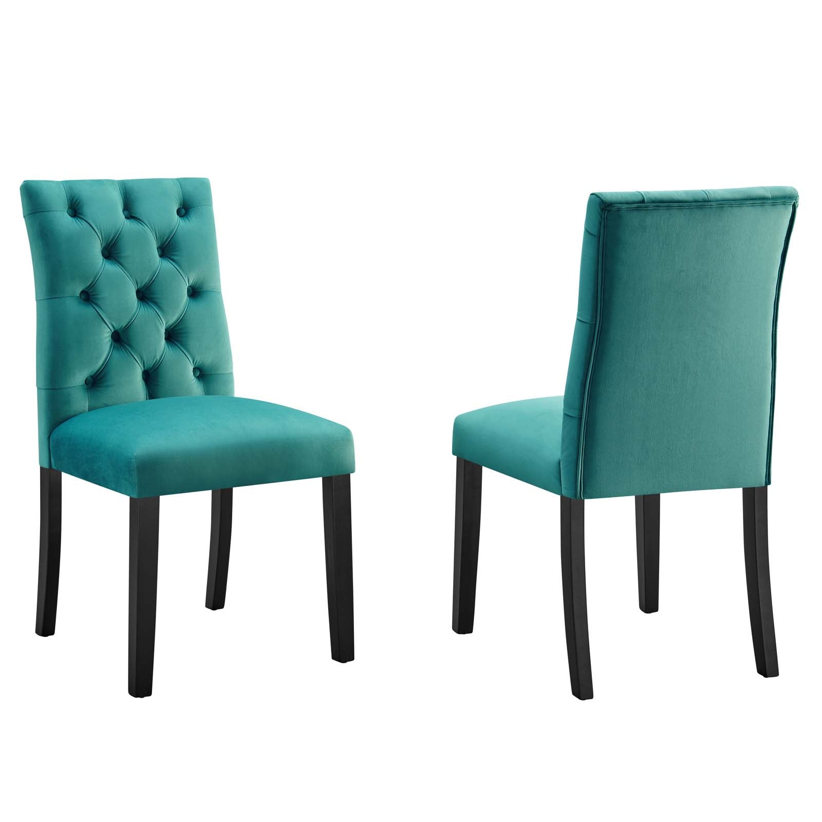 Duchess Performance Velvet Dining Chairs - Set of 2 By Modway - EEI-5011 | Dining Chairs | Modishstore - 18