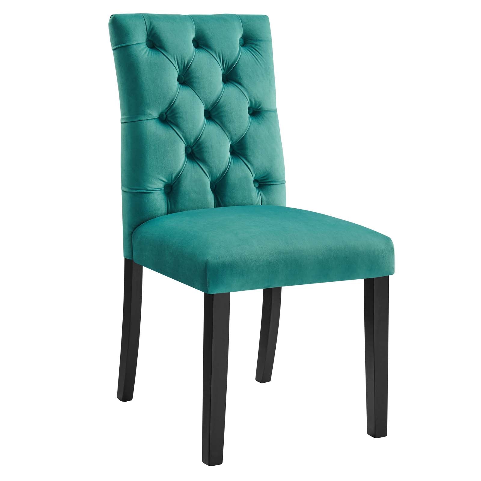 Duchess Performance Velvet Dining Chairs - Set of 2 By Modway - EEI-5011 | Dining Chairs | Modishstore - 58