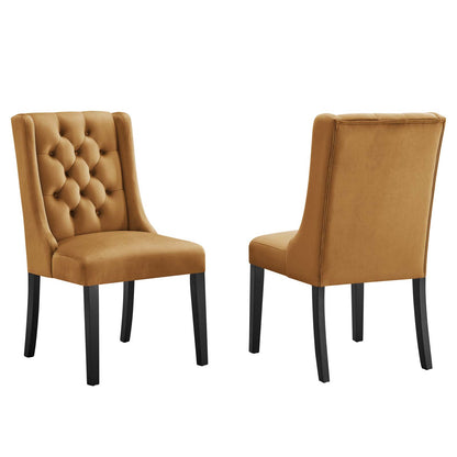 Baronet Performance Velvet Dining Chairs - Set of 2 By Modway - EEI-5013 | Dining Chairs | Modishstore - 23