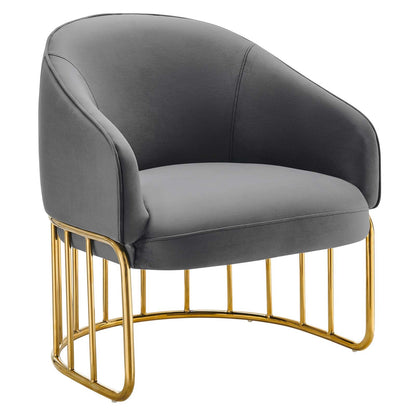 Legacy Performance Velvet Armchair By Modway - EEI-5025 | Armchairs | Modishstore - 3