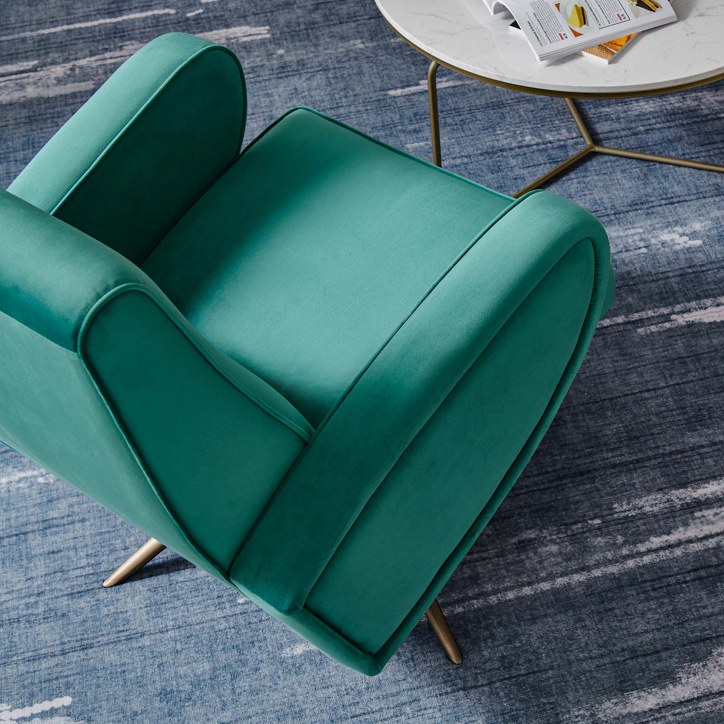 Superior Performance Velvet Swivel Chair By Modway - EEI-5027 | Lounge Chairs | Modishstore - 15