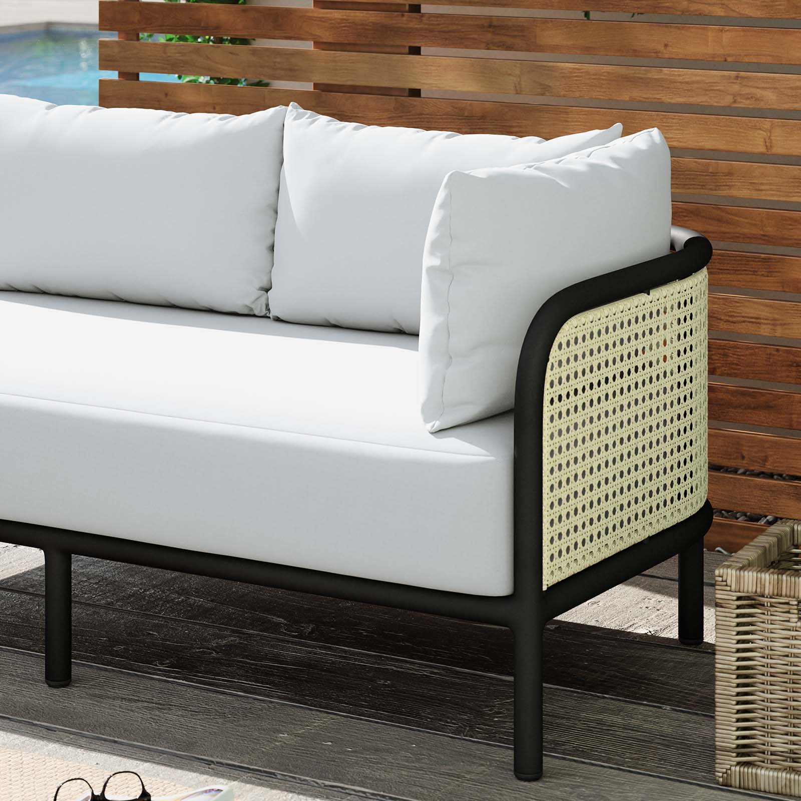 Hanalei Outdoor Patio Right-Arm Loveseat By Modway - EEI-5030 | Outdoor Sofas, Loveseats & Sectionals | Modishstore - 7