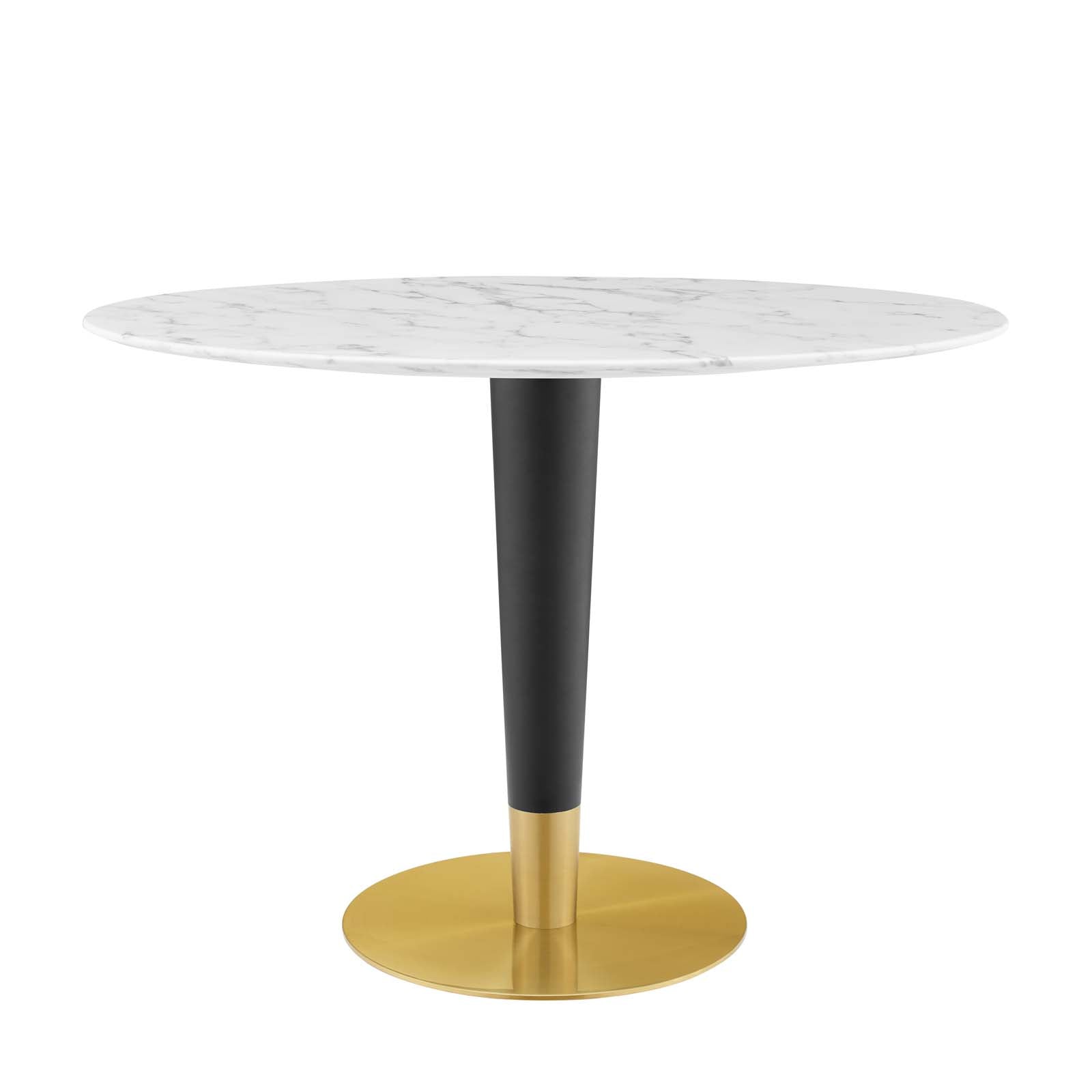 Zinque 42" Oval Artificial Marble Dining Table By Modway - EEI-5125 | Dining Tables | Modishstore - 2