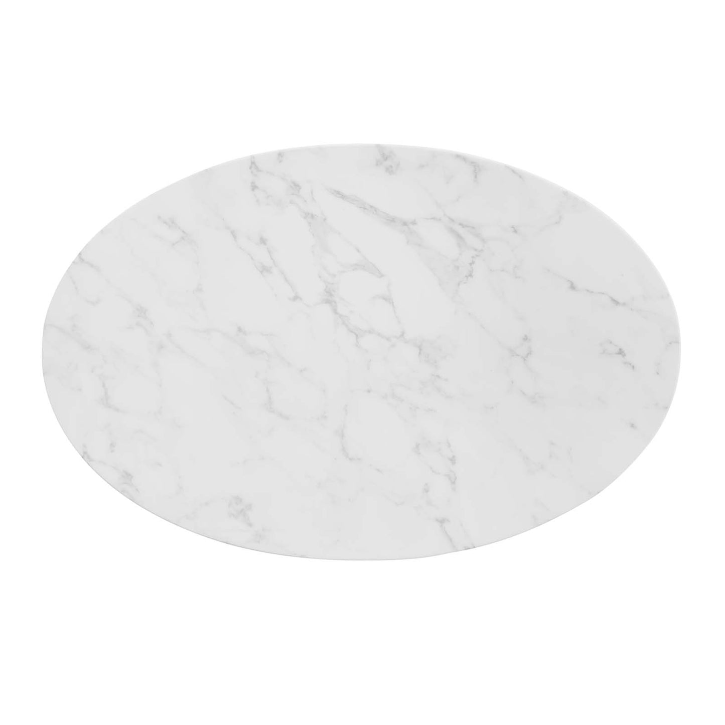 Zinque 42" Oval Artificial Marble Dining Table By Modway - EEI-5125 | Dining Tables | Modishstore - 3