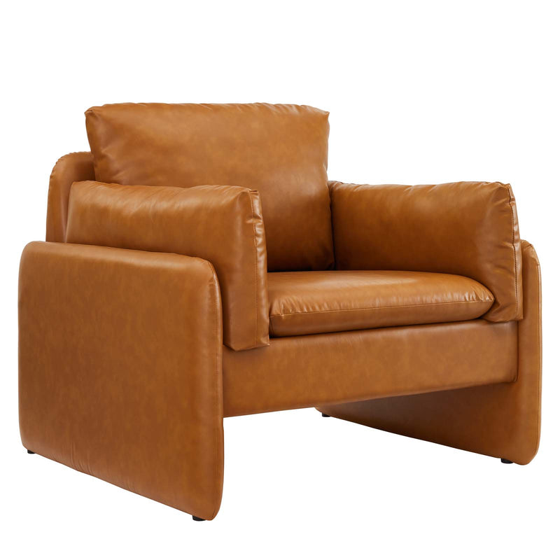 Modway Indicate Vegan Leather Armchair - EEI-5153 | Armchairs | Modishstore - 1