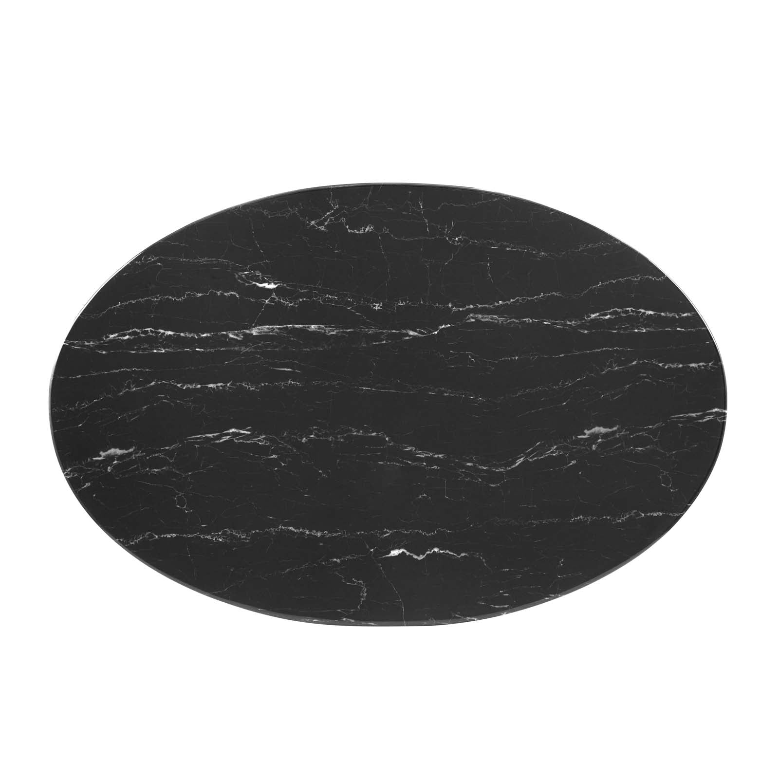 Modway Lippa 42" Oval Artificial Marble Dining Table - EEI-5169 | Dining Tables | Modishstore - 3