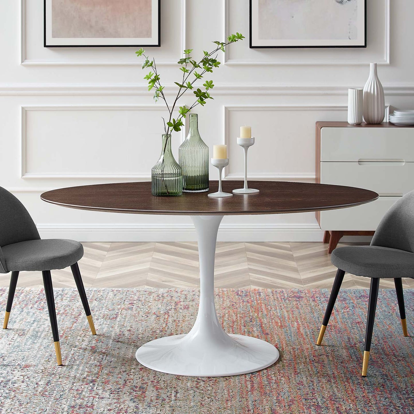 Modway Lippa 60" Oval Dining Table - EEI-5194 | Dining Tables | Modishstore - 2