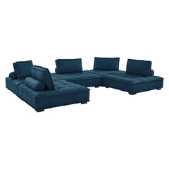 Modway Saunter Tufted Fabric Fabric 5-Piece Sectional Sofa - EEI-5210