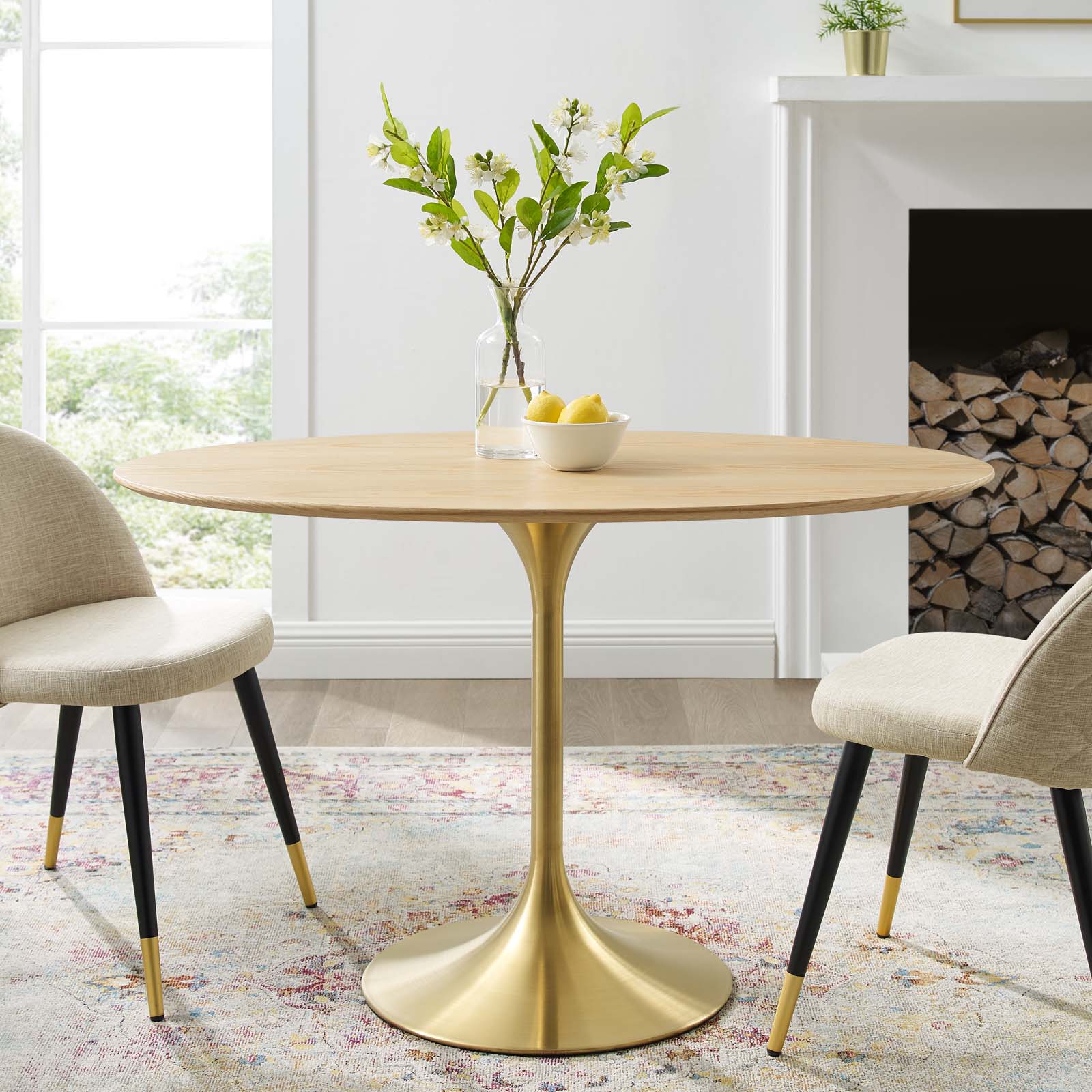 Lippa 48" Oval Wood Dining Table By Modway - EEI-5217 | Dining Tables | Modishstore - 1