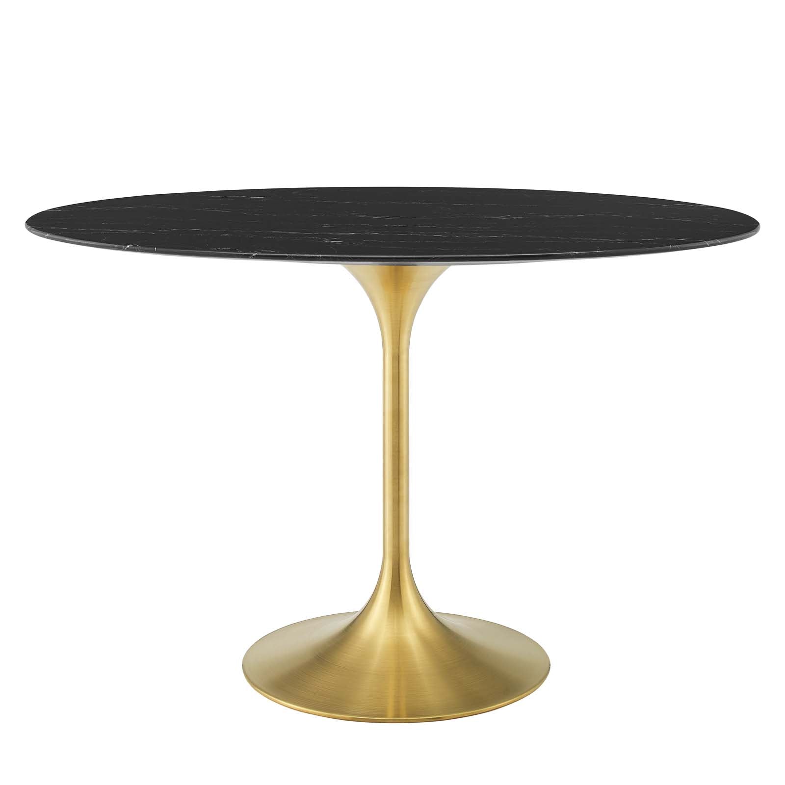 Lippa 48"  Oval Artificial Marble Dining Table By Modway - EEI-5227 | Dining Tables | Modishstore - 2