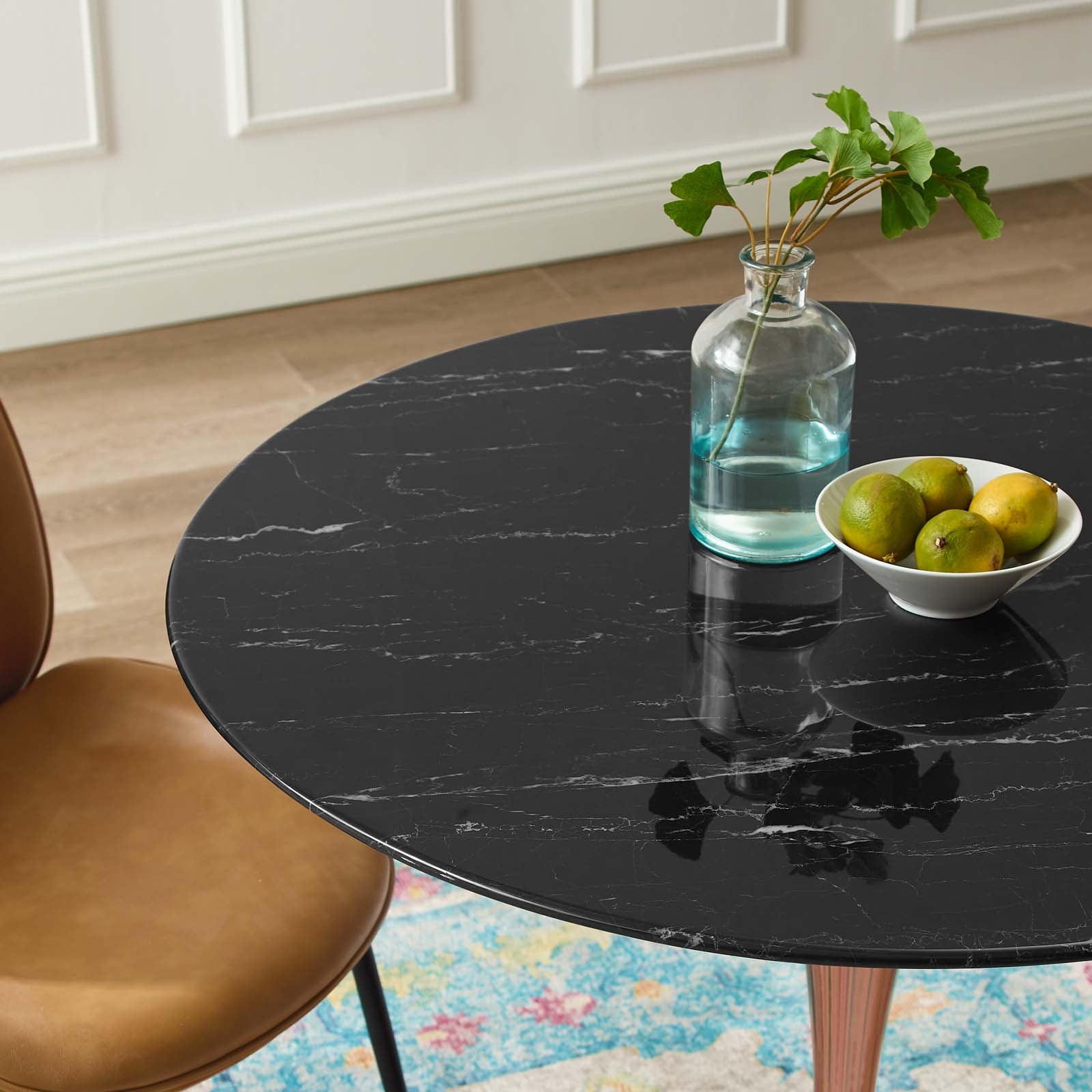 Lippa 36" Artificial Marble Dining Table By Modway - EEI-5258 | Dining Tables | Modishstore - 6