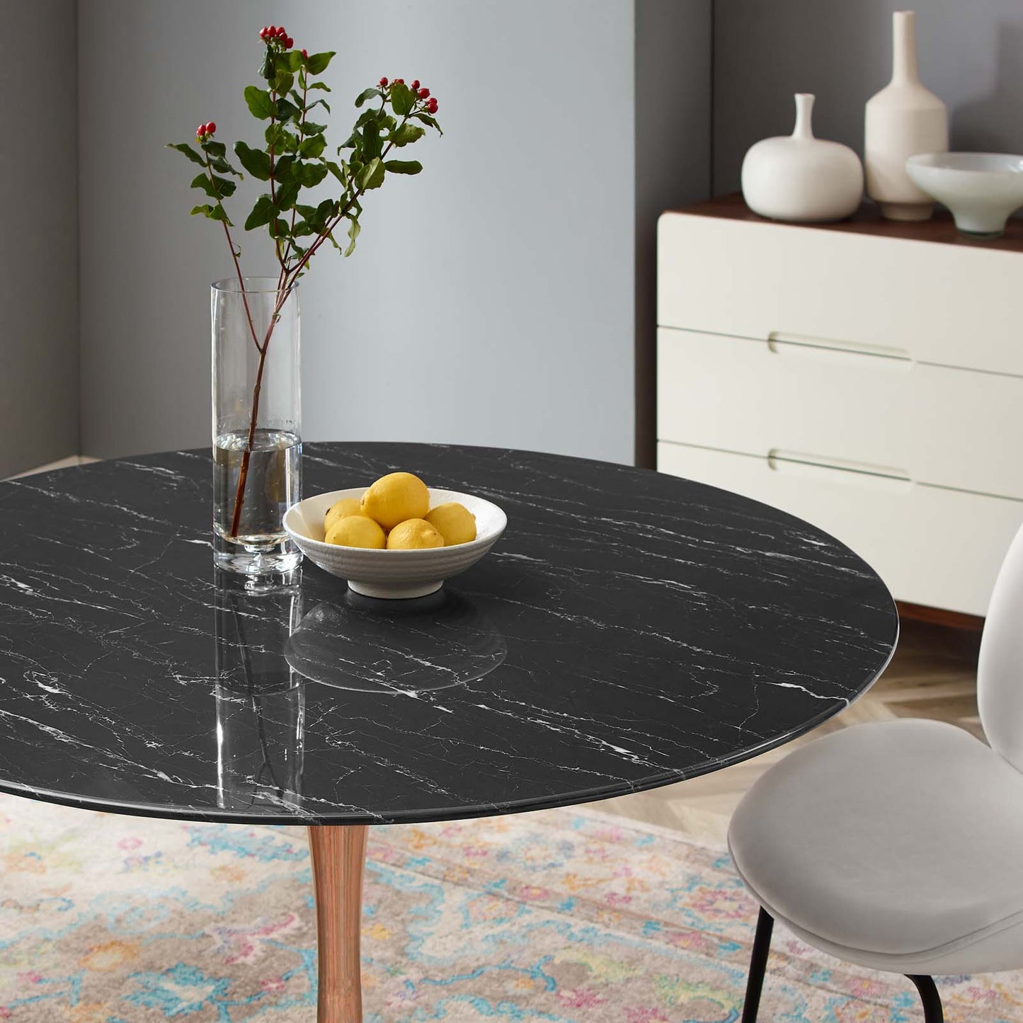 Lippa 47" Artificial Marble Dining Table By Modway - EEI-5272 | Dining Tables | Modishstore - 6