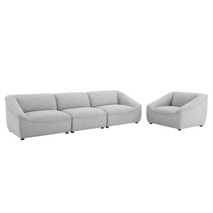 Modway Comprise 4-Piece Living Room Set - EEI-5406 | Sofa Set | Modishstore - 10