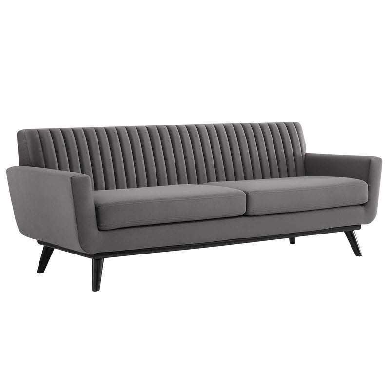 Modway Engage Channel Tufted Performance Velvet Sofa - EEI-5459 | Sofas | Modishstore - 10