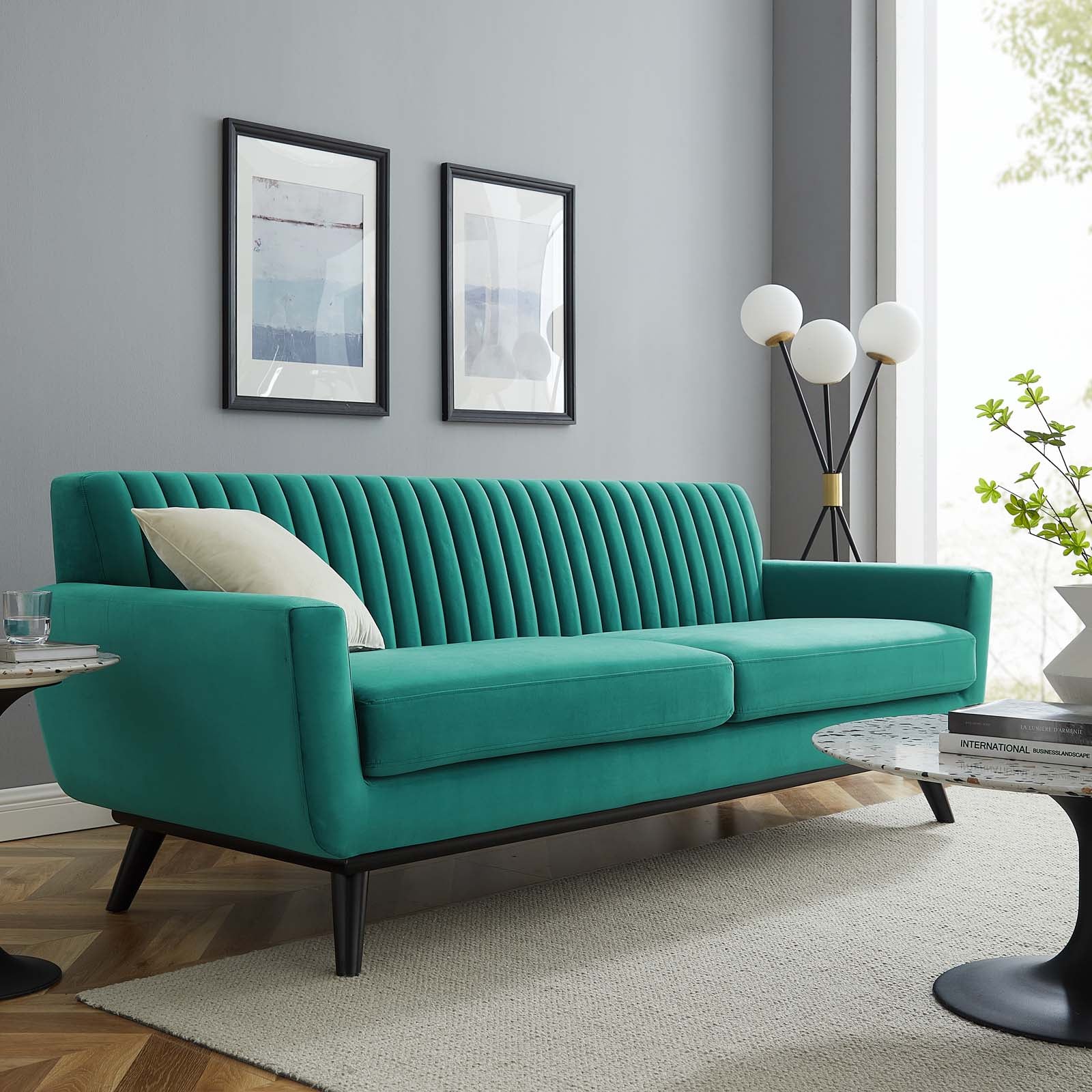 Modway ingenuity channel tufted performance velvet sofa online