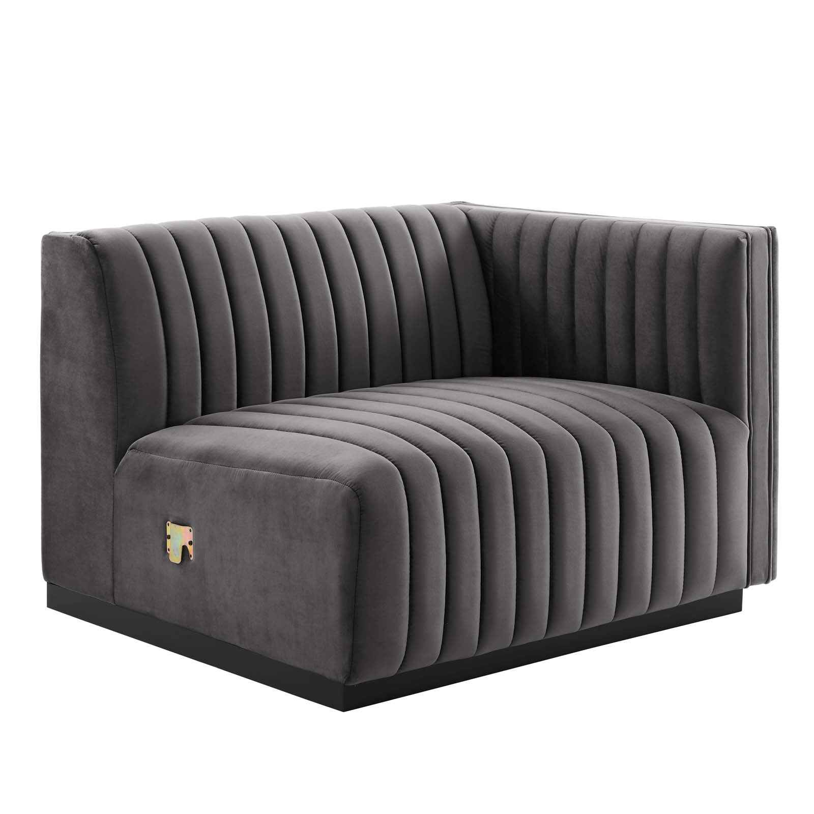 Conjure Channel Tufted Performance Velvet Right-Arm Chair By Modway - EEI-5492 | Armchairs | Modishstore - 13