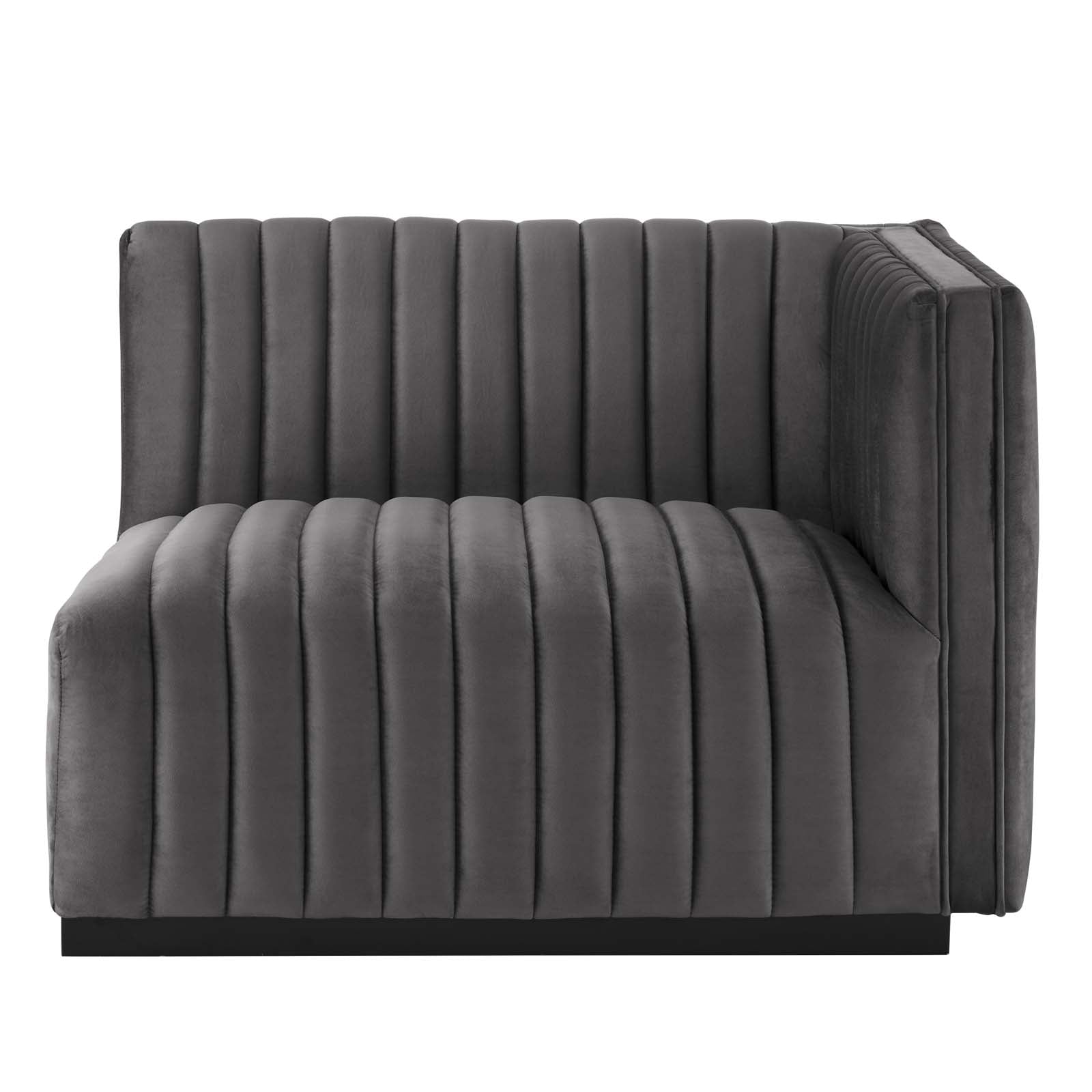 Conjure Channel Tufted Performance Velvet Right-Arm Chair By Modway - EEI-5492 | Armchairs | Modishstore - 14