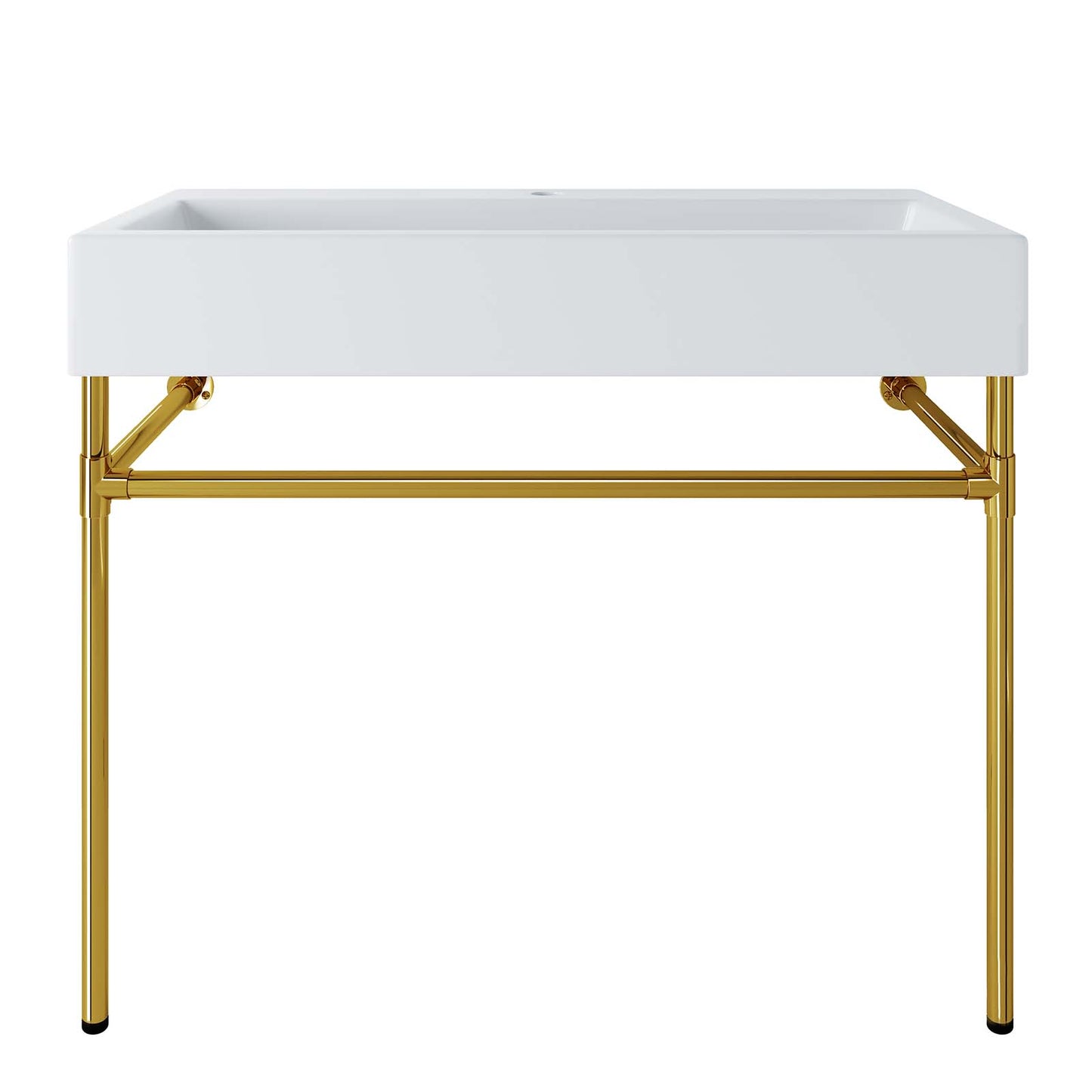 Redeem 40" Wall-Mount Gold Stainless Steel Bathroom Vanity By Modway - EEI-5544 | Bathroom Accessories | Modishstore - 2