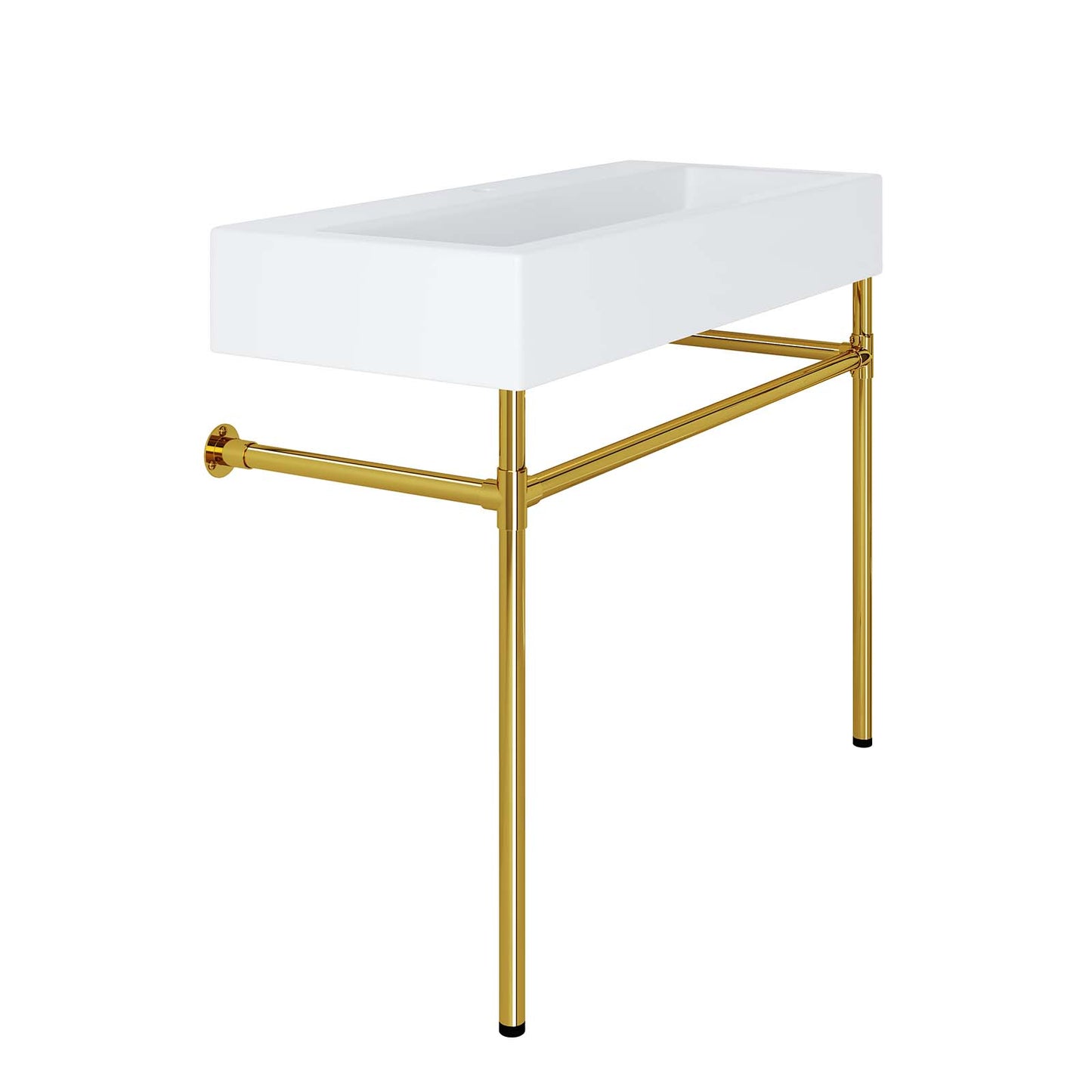 Redeem 40" Wall-Mount Gold Stainless Steel Bathroom Vanity By Modway - EEI-5544 | Bathroom Accessories | Modishstore - 4