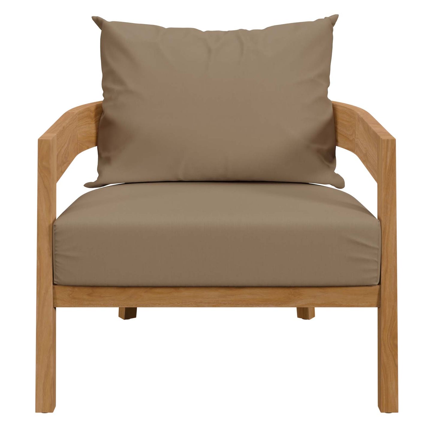 Brisbane Teak Wood Outdoor Patio Armchair By Modway - EEI-5602 | Outdoor Chairs | Modishstore - 12