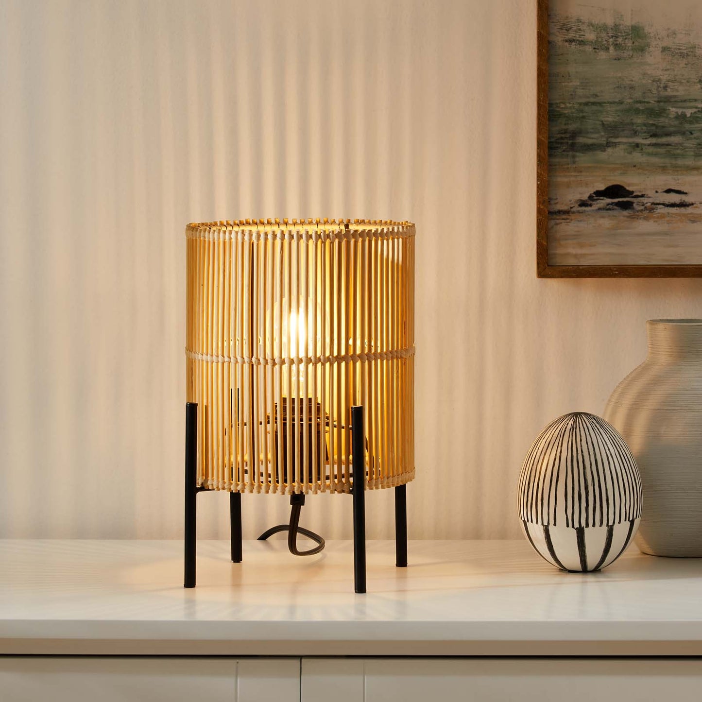 Casen Bamboo Table Lamp By Modway - EEI-5610 | Table Lamps | Modishstore - 1