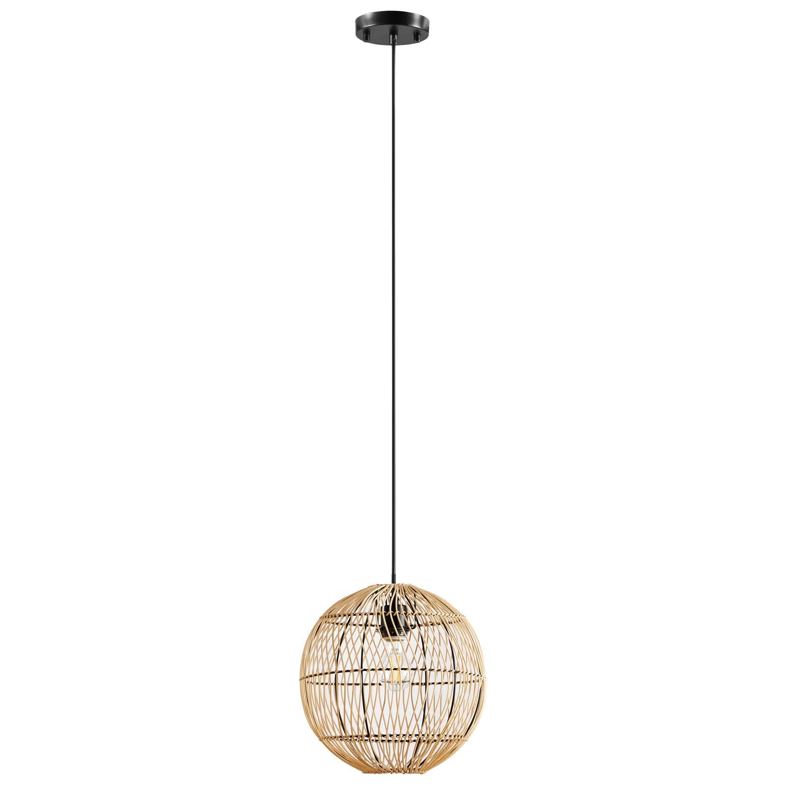 Nurture Rattan Pendant Light By Modway - EEI-5612 | Pendant Lamps | Modishstore - 2