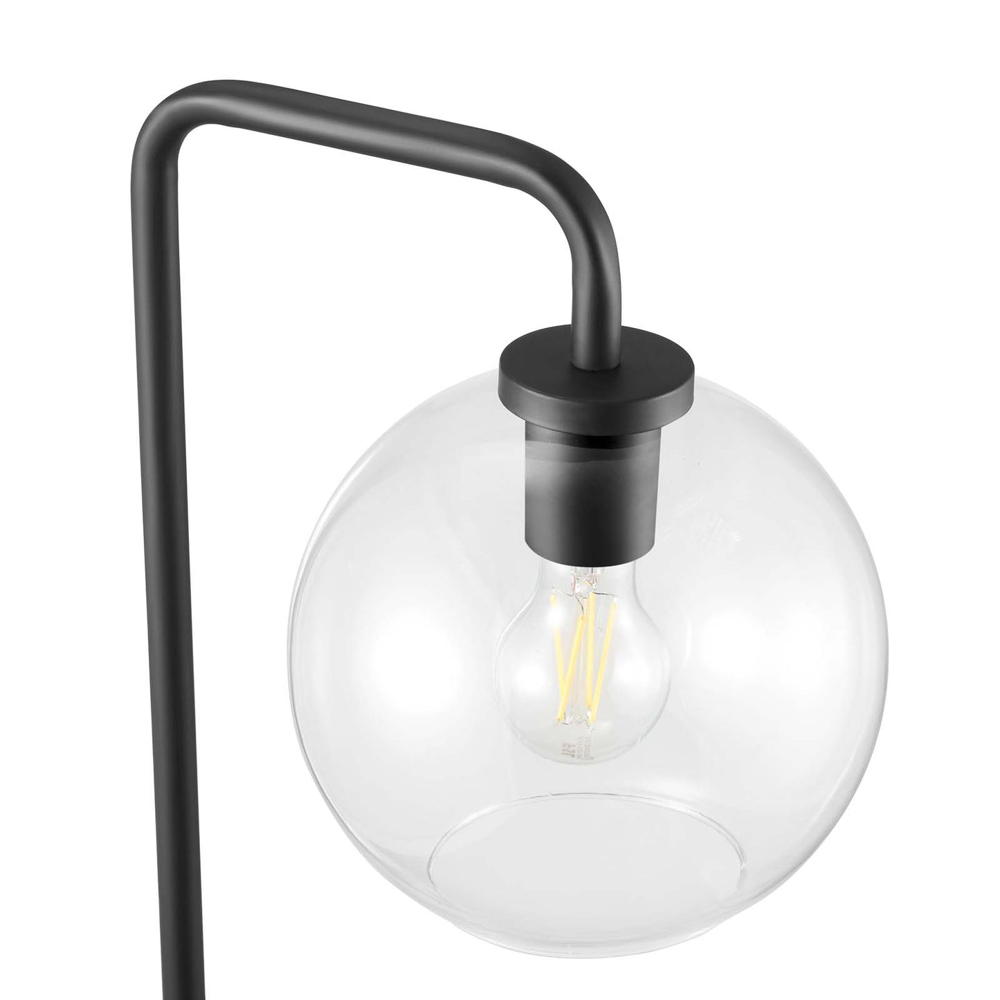 Silo Glass Globe Glass And Metal Floor Lamp By Modway - EEI-5616-BLK | Floor Lamps |  Modishstore - 7