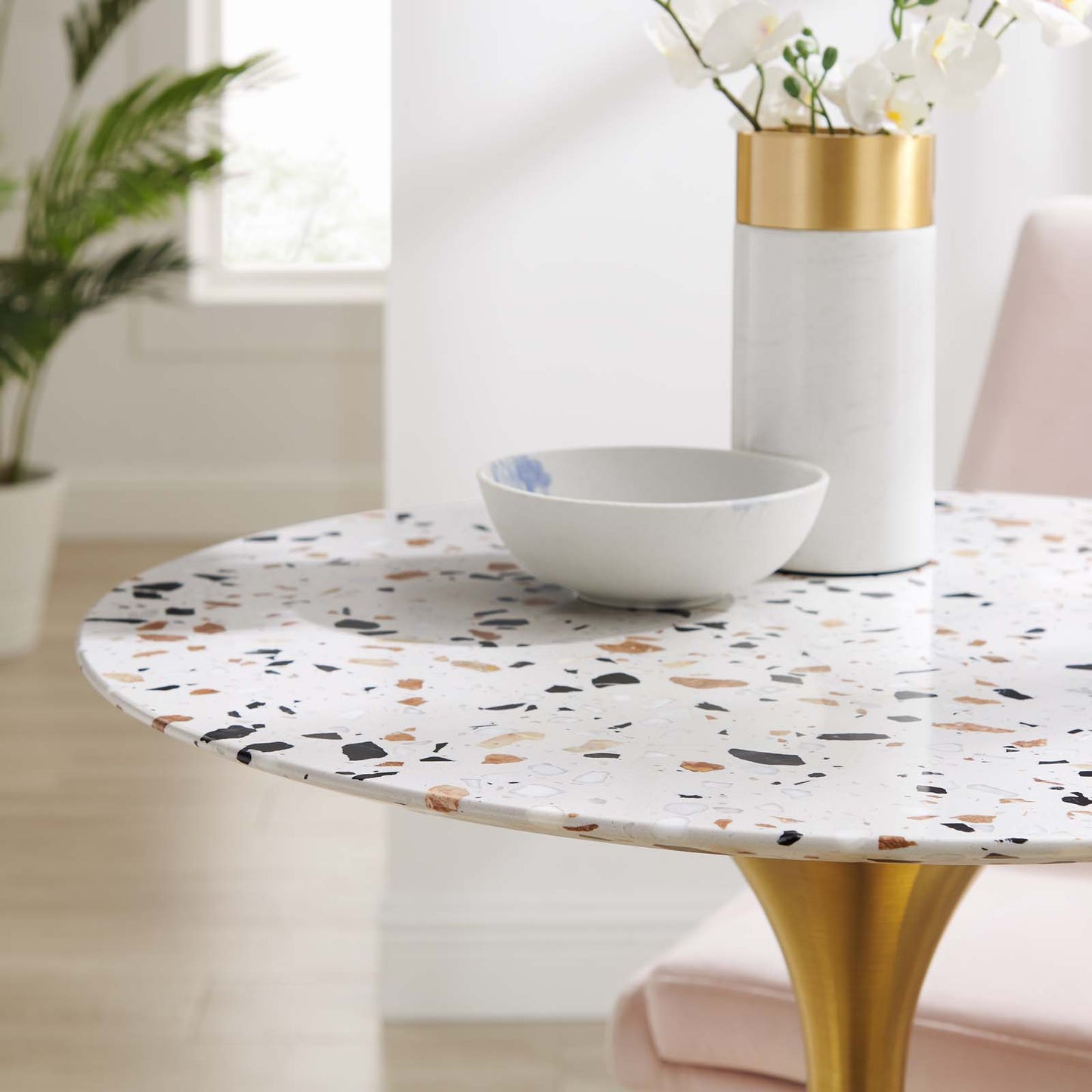 Lippa 28" Round Terrazzo Dining Table By Modway - EEI-5699 | Dining Tables | Modishstore - 6