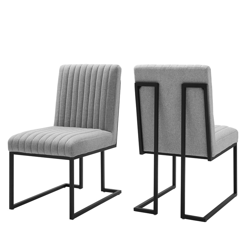 Indulge Channel Tufted Fabric Dining Chairs - Set of 2 By Modway - EEI-5740 | Modishstore - 6