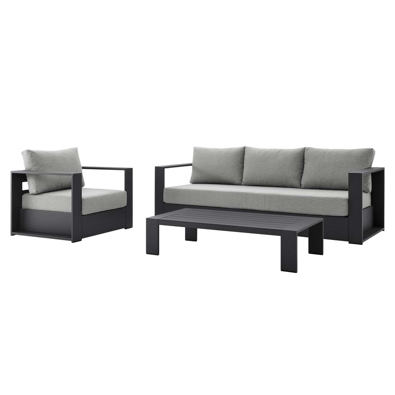 Tahoe Outdoor Patio Powder-Coated Aluminum 3-Piece Set By Modway - EEI-5748 | Outdoor Sofas, Loveseats & Sectionals | Modishstore - 14