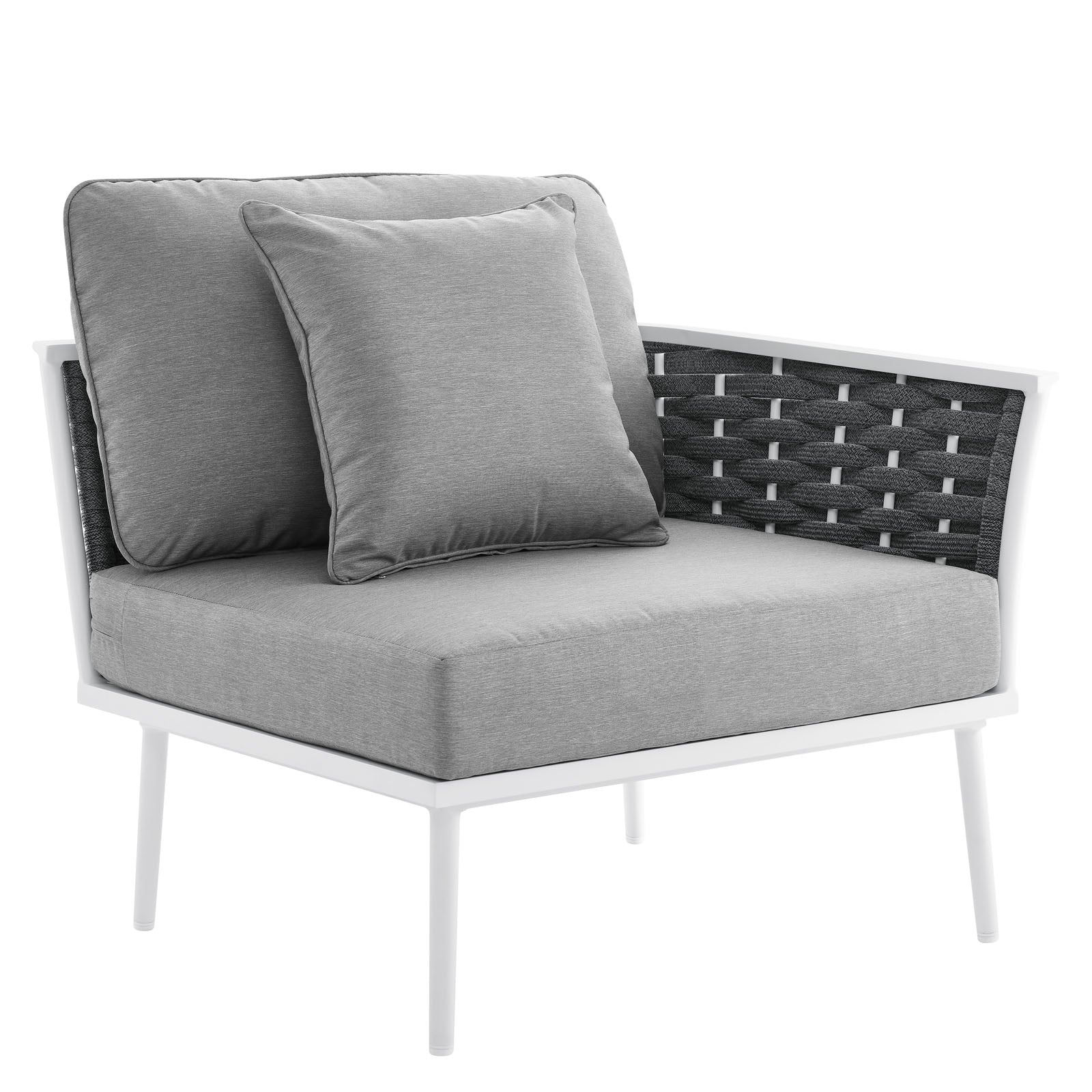 Stance Outdoor Patio Aluminum Outdoor Patio Aluminum Small Sectional Sofa By Modway - EEI-5752 | Outdoor Sofas, Loveseats & Sectionals | Modishstore - 9