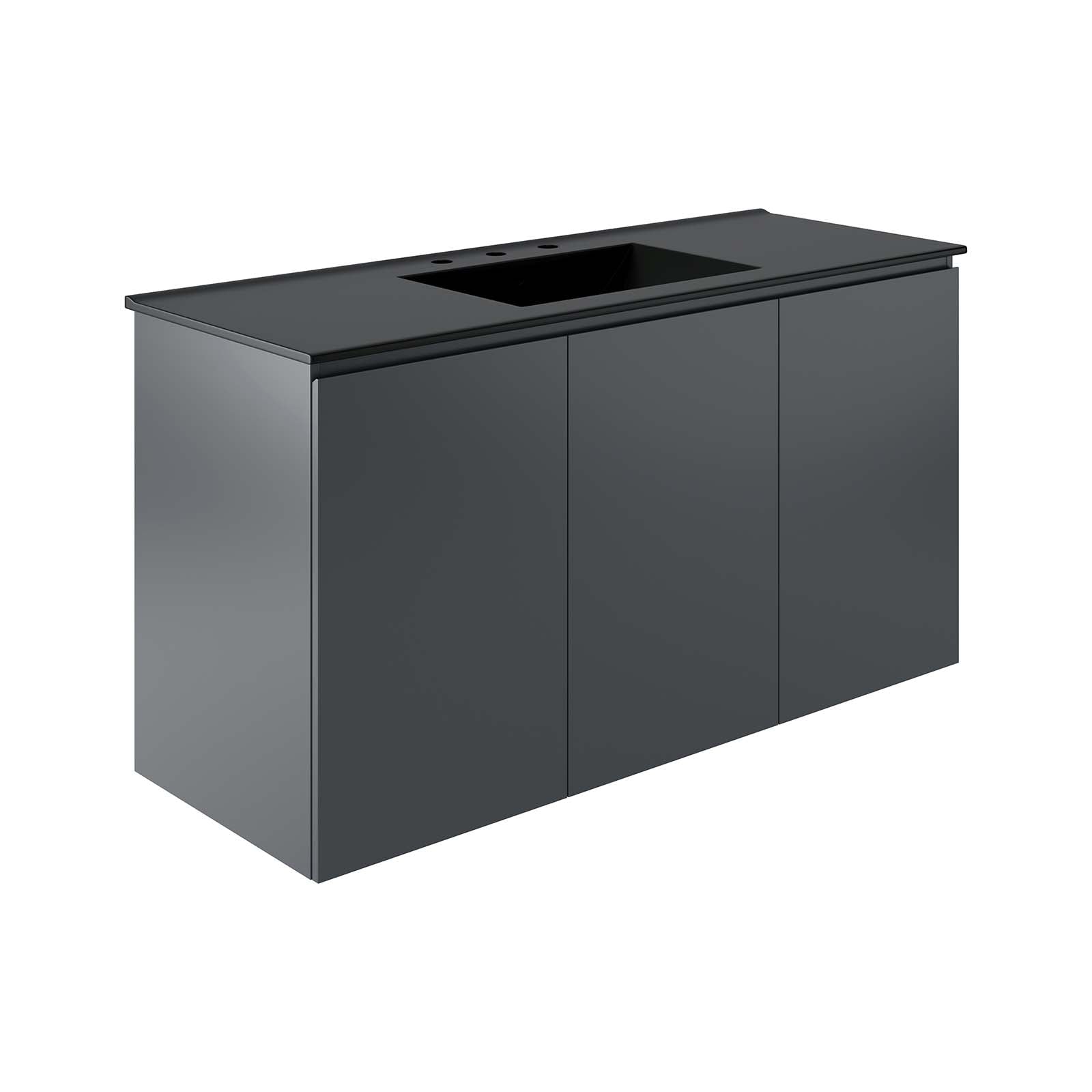 Bryn 48" Wall-Mount Bathroom Vanity By Modway - EEI-5780 | Bathroom Accessories | Modishstore - 2