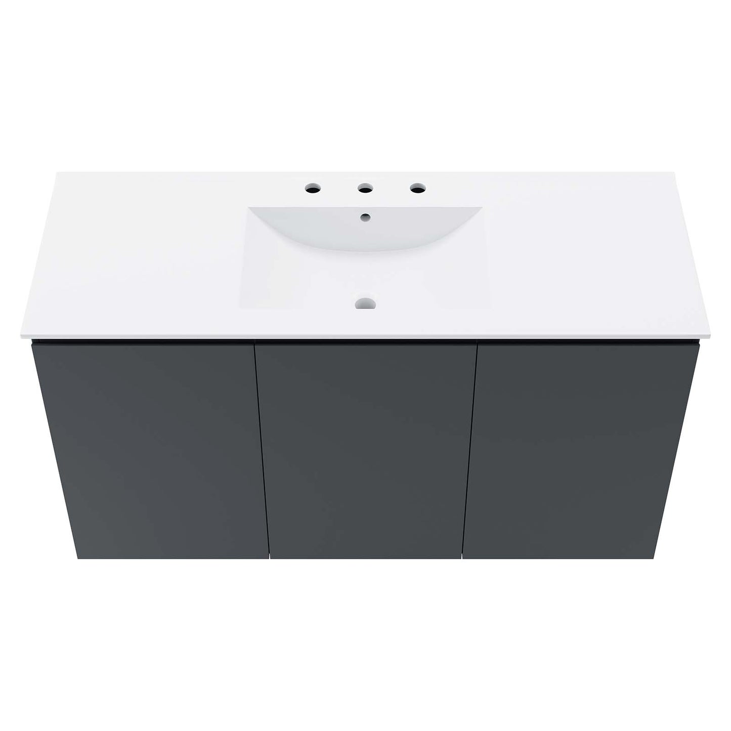 Bryn 48" Wall-Mount Bathroom Vanity By Modway - EEI-5780 | Bathroom Accessories | Modishstore - 12