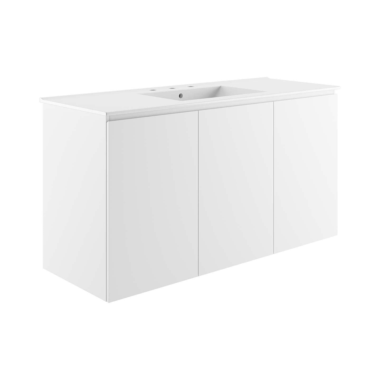 Bryn 48" Wall-Mount Bathroom Vanity By Modway - EEI-5780 | Bathroom Accessories | Modishstore - 25