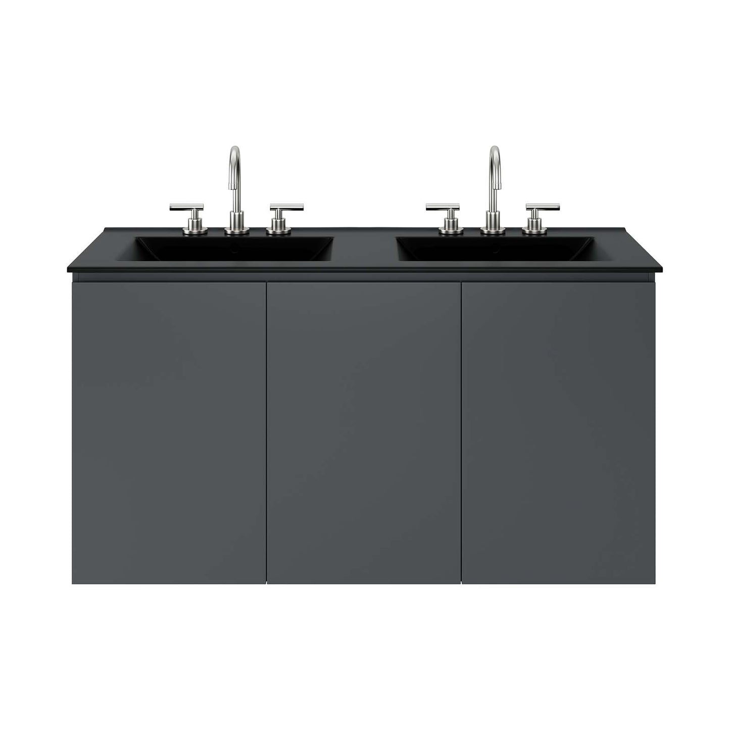 Bryn 48" Wall-Mount Double Sink Bathroom Vanity By Modway - EEI-5781 | Bathroom Accessories | Modishstore - 6