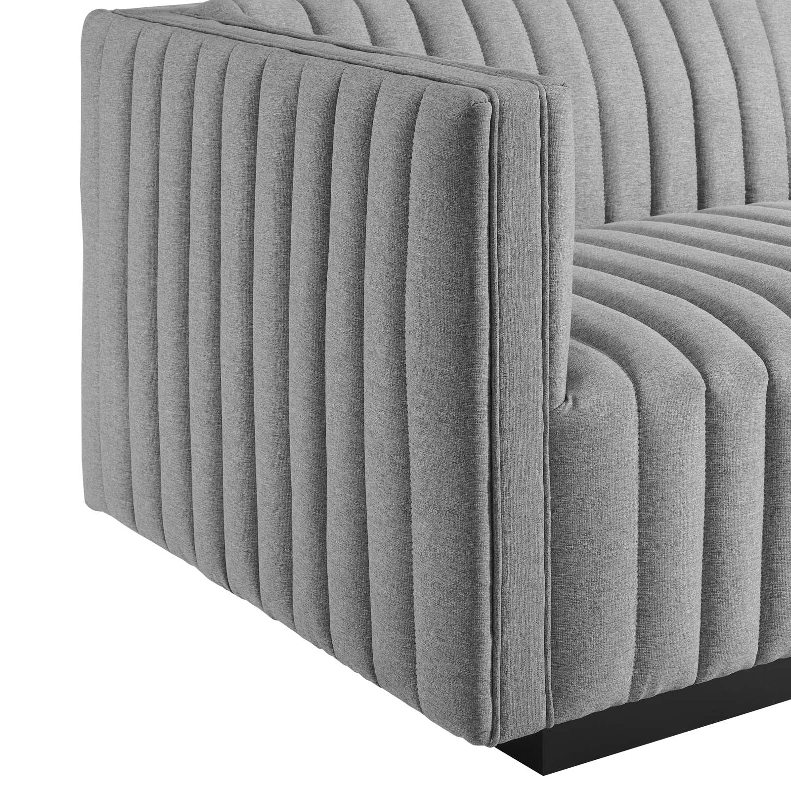 Conjure Channel Tufted Upholstered Fabric 5-Piece L-Shaped Sectional By Modway - EEI-5794 | Sectional | Modishstore - 29