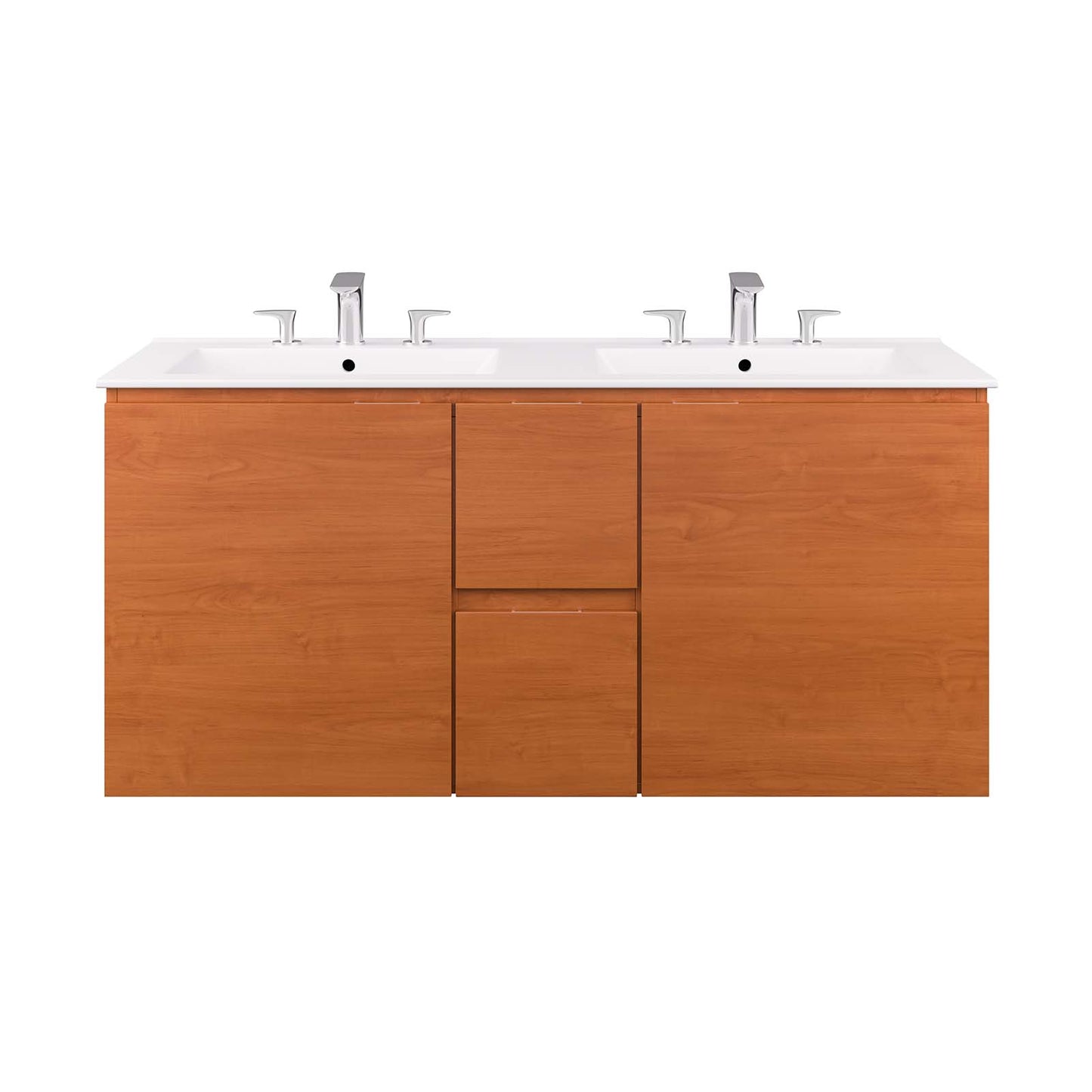 Scenic 48" Double Wall-Mount Bathroom Vanity By Modway - EEI-5815 | Bathroom Accessories | Modishstore - 17